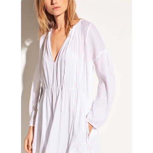 Vince Shirred Seamed Dress - Picture 4 of 9